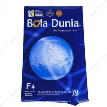 Bola dunia folio f4 70 gram