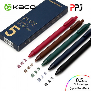 PPJ Pena Pulpen 0.5mm 5 PCS - K1015 (Colorful Ink)