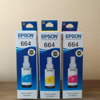 TINTA EPSON 664 (MAGENTA, CYAN, YELLOW) #