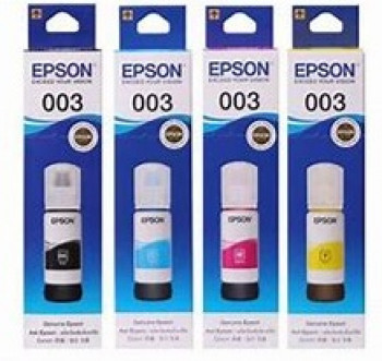 TINTA REFIL EPSON 003 SATU SET HITAM WARNA L3110 L3116 L3210 L1110 L 1250 L1210 L3150 L3250 L5190