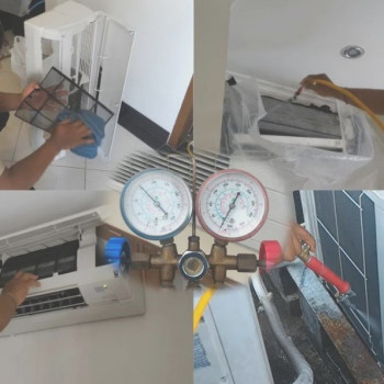 Cuci + Freon AC Split