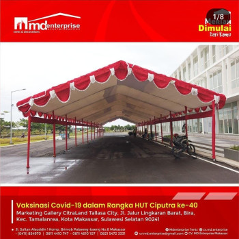 TENDA HALL UK. 7X5 MTR DEKORASI