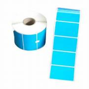 Kertas label Biru 100x50