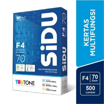 KERTAS  SIDU  FOLIO  F4 70 GSM