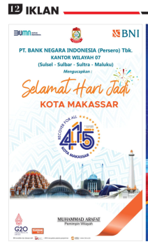 Iklan Kerjasama 1/4  Halaman Disway Sulsel