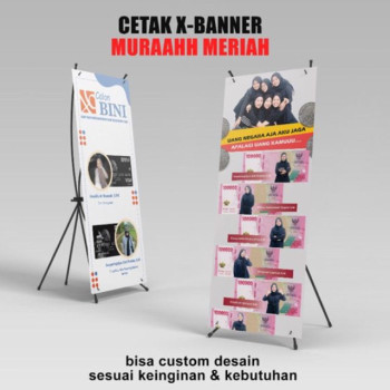 CETAK BANNER UKURAN 60 X 60 CM & RANGKA