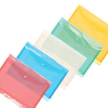 Map Plastik/ Zipper Bag (Uk. F4/ Folio, Resleting/ Kancing)