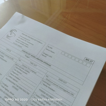 MR.37 Checklist Keselamatan Oprasi - REKAM MEDIK/REKAM MEDIS