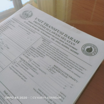 Blanko Unit Transfusi Darah- REKAM MEDIK/REKAM MEDIS
