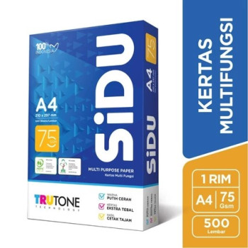 KERTAS HVS A4 75 GSM SIDU
