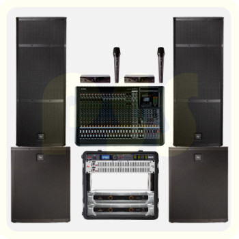 Sewa Sound System (Power Amplifier Mic Wireless, Speaker, Crossover dan Equalizer)