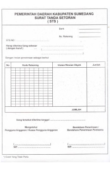 Cetak Blanko STS
