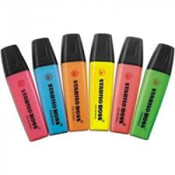 STABILO WARNA BOSS HIJAU ORANGE KUNING DAN BIRU
