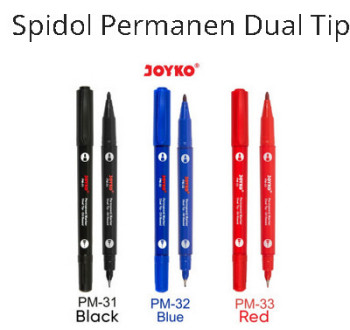 Spidol Permanent dual tip