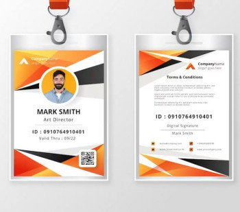 Cetak ID Card set Tali dan Plastik